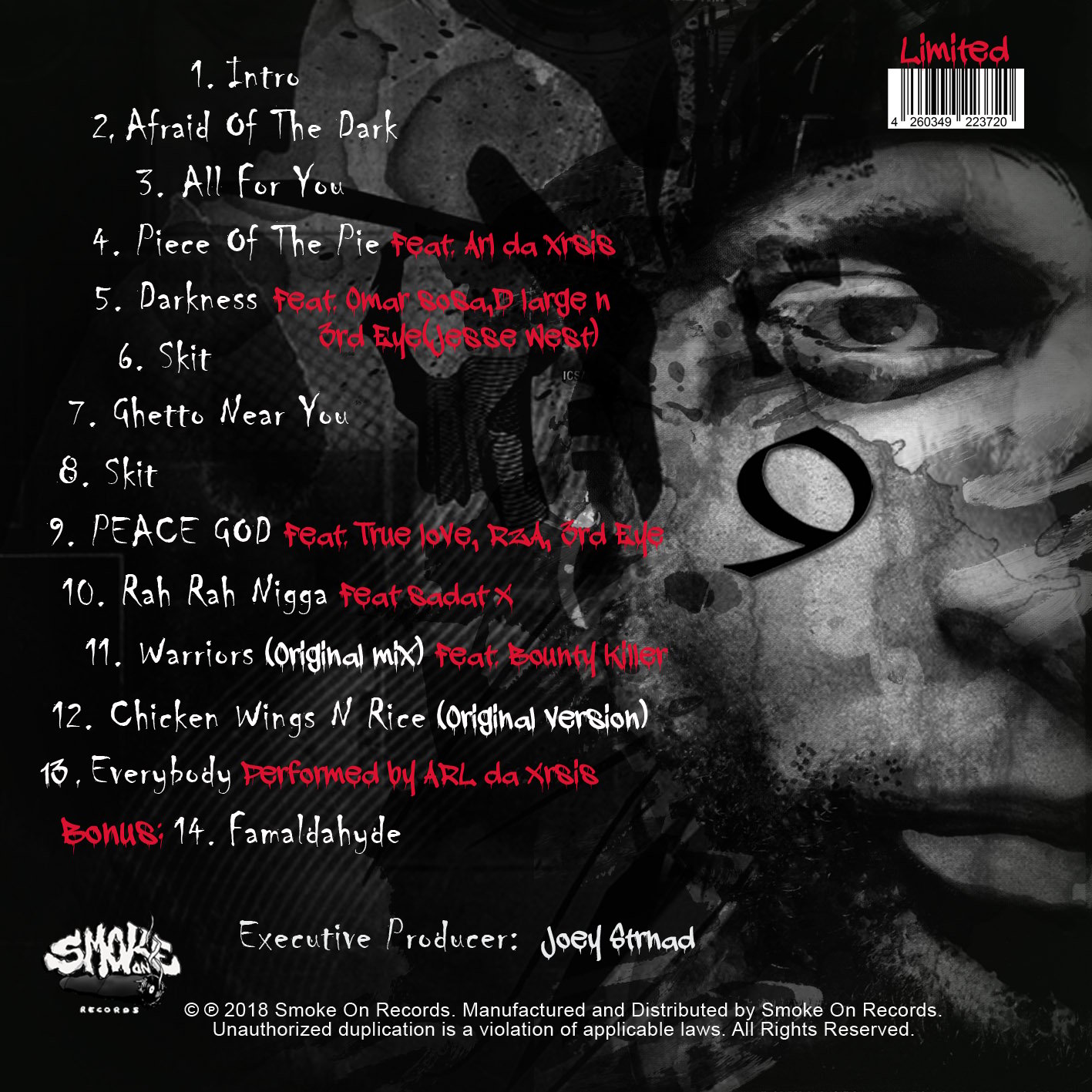 NINE The 9 commandments レア盤 Rza NINE - The 9 Commandments CD | Smoke On Records